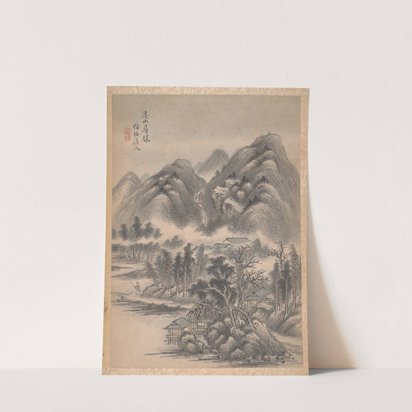 Eight landscapes Pl.7 (1699) by Lu Han