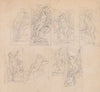 Eight Studies of Nude Woman