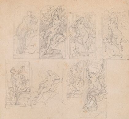 Eight Studies of Nude Woman