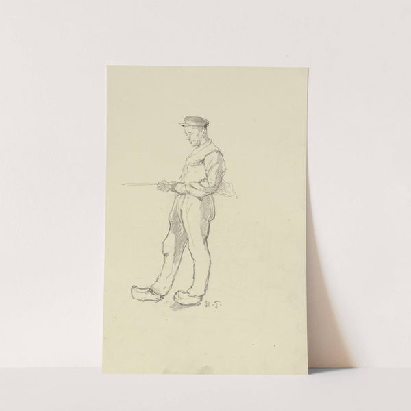 Ein Arbeiter aus der &#039;Großen Spinnerei von Edam&#039; by Rudolf Gudden