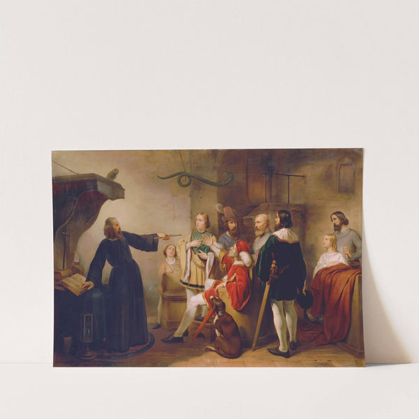 Ein Astrologe weissagt Rudolf von Habsburg by Carl Johann Nepomuk Hemerlein