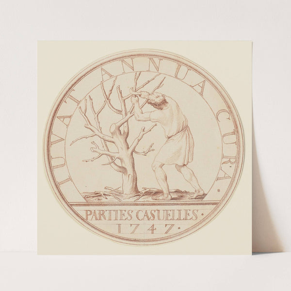 Ein Bauer, einen Baum beschneidend (ca 1747) by Edmé Bouchardon