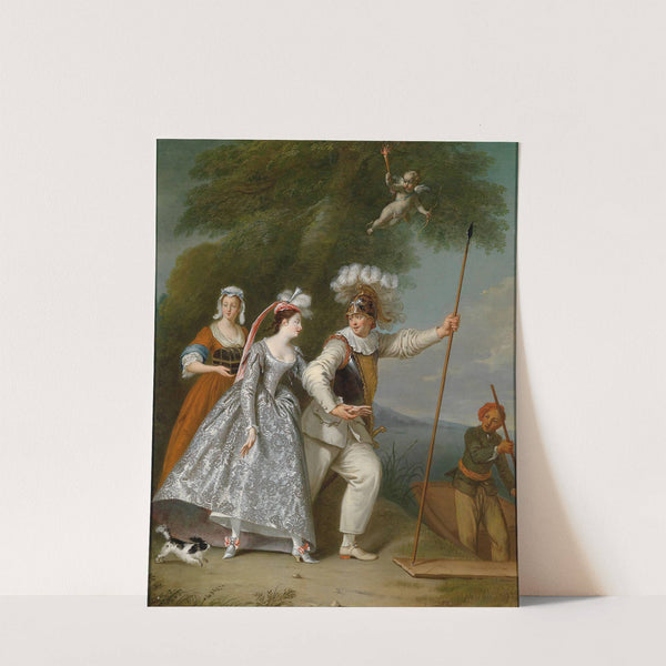 Ein eleganter Herr als Pierrot by Christian Wilhelm Ernst Dietrich