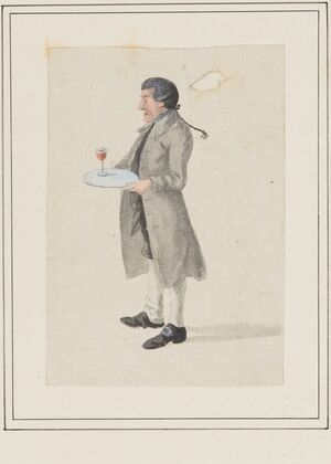 Ein Kellner des Bads Blumenstein (1804)