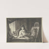 Ein Maler in seinem Atelier by Johann Georg Trautmann