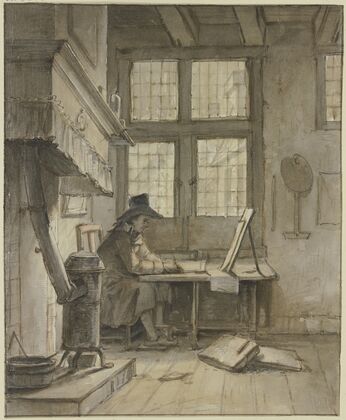 Ein Maler in seinem Atelier (Selbstbildnis) — size preview