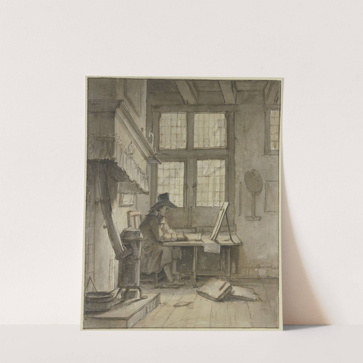 Ein Maler in seinem Atelier (Selbstbildnis) by Jan Hulswit