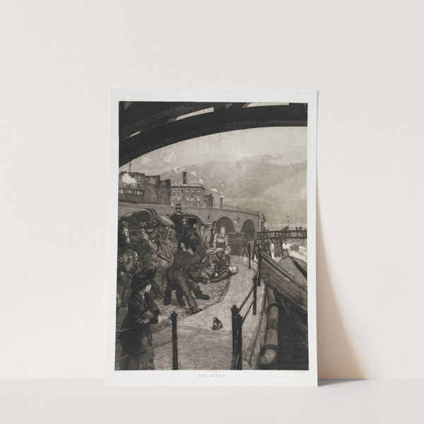 Ein Mord (Dramen, Opus IX, Blatt 7) (1883) by Max Klinger
