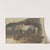 Ein Schimmel und ein bepackter Brauner an einem Korb stehend, im Hintergrund ein drittes Pferd mit blauer Decke by Georg Philipp Rugendas the Elder