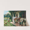 Ein Sommertag vor dem Haus by Emil Rau