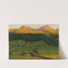 Einbruch der Dämmerung, Oberpinzgau by Konstantin Stoitzner
