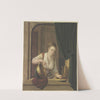 Eine Köchin scheuert Geschirr am Fenster by Pieter Recco