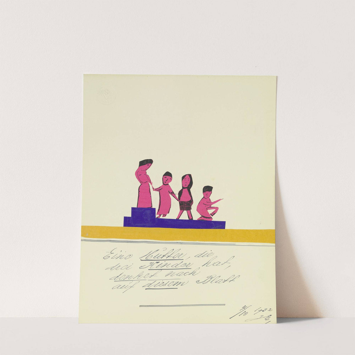 'Eine Mutter, die drei Kinder hat …' by John Elsas