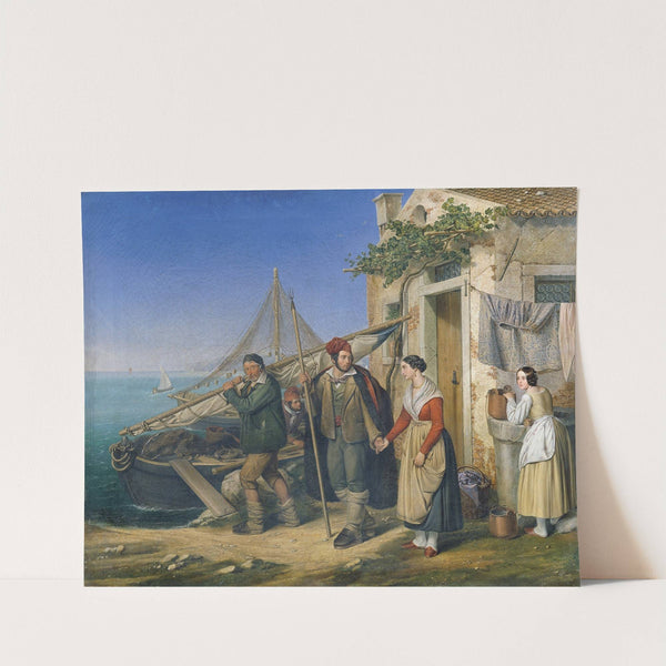 Eine venezianische Fischerfamilie by Ludwig von Beniczky