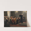Einsegnung von Lützows Schwarzen Freiwilligen in der Kirche zu Rogau bei Zobten in Schlesien im Jahre 1813 (1891) by Arthur Kampf