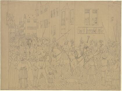 Einzug Kaiser Rudolfs von Habsburg in Basel