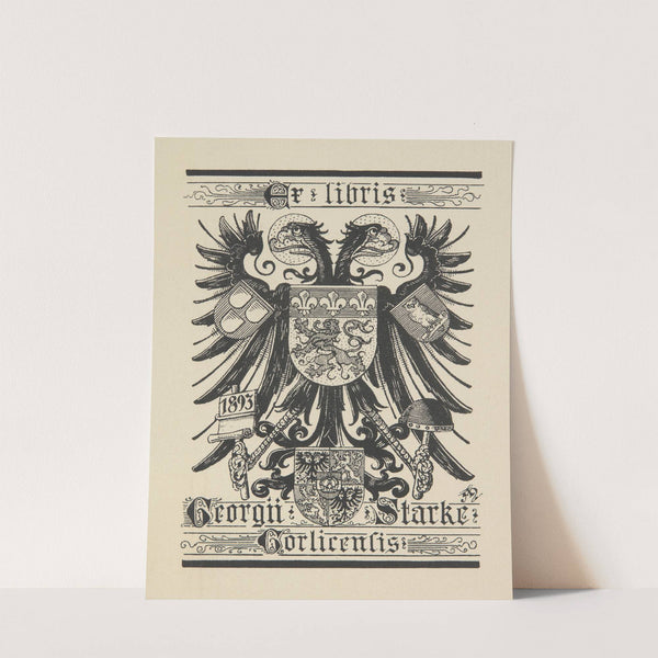 Ekslibris Georg Starke (Goerlitz) (1893) by Adolf Matthias Hildebrandt