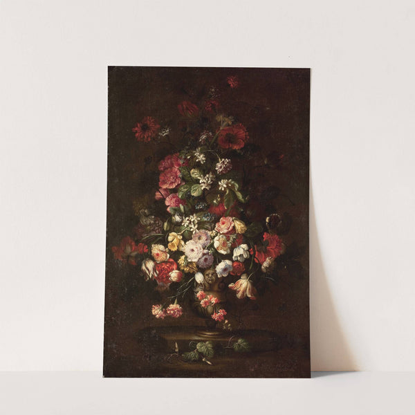 Elaborate Floral Bouquet in Footed Vase by School of Bartolomeo Bimbi