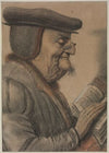 Elderly Man Reading a Book (1600s)