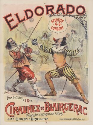 Eldorado. Tous les soirs, Ciraunez de Blairgerac parodie presque en vers de M.M. Gerny & Briollet (1895)