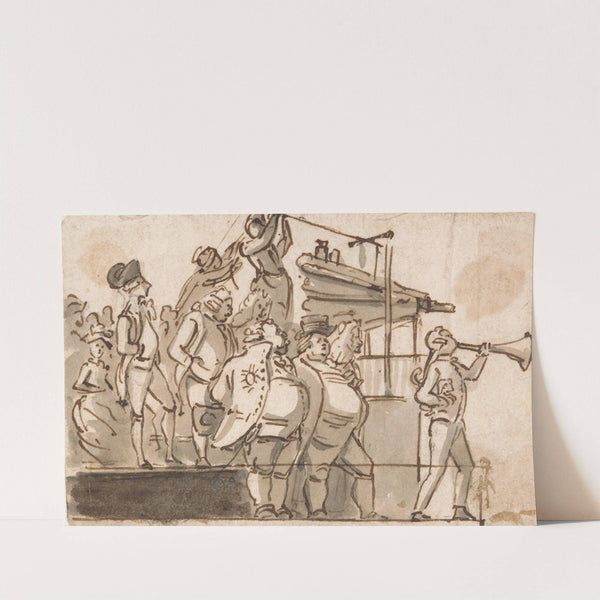 Election Scene by Paul Sandby