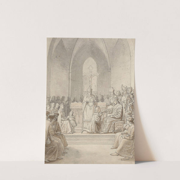 Elefantordenens Indstiftelse. (1840) by Christoffer Wilhelm Eckersberg