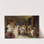 Elegant figures entering sedan chairs in an interior by Jean-Paul Sinibaldi