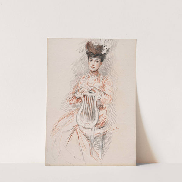 Élégante à la chaise lyre by Paul César Helleu