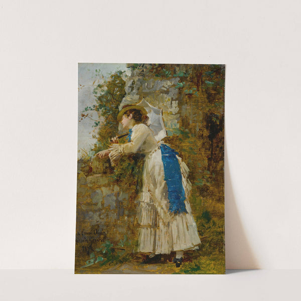 Élégante à l&#039;ombrelle by Marie-François Firmin-Girard