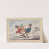 Elements of skateing. The consequence of going before the wind (1805) by James Gillray