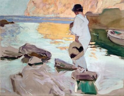 Elena at Cala de San Vicente — size preview