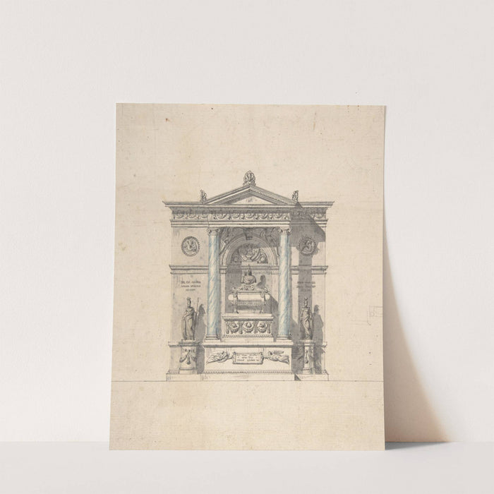 Elevation for a Wall Tomb by Jean Michel Moreau the Younger