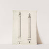 Elevation of Column of Antoninus Pius and Elevation of Column of Trajan by Antonio Maria Visentini