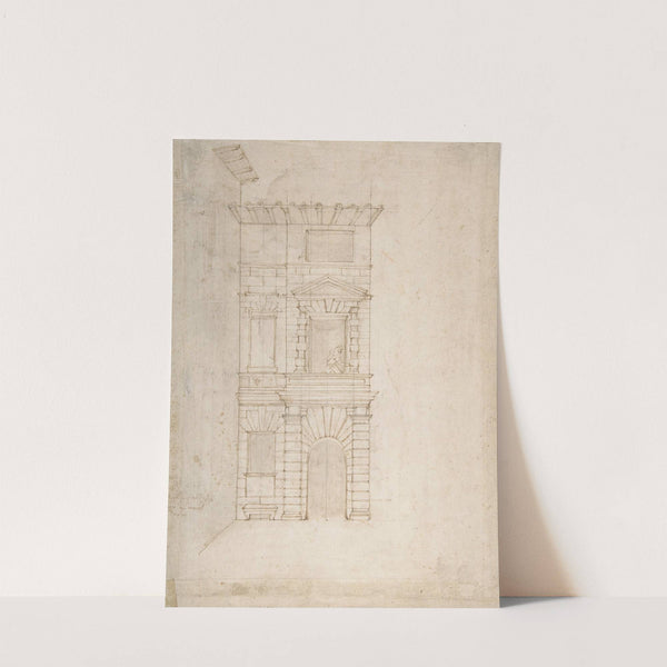 Elevation of Giulio Romano&#039;s House by Giovanni Battista Naldini