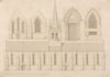 Elevation of the Church of Columbiers, near Valognes, Normandy