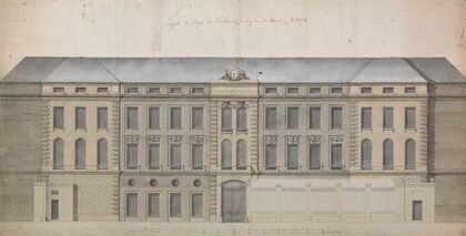 Elevation of the Façade of the Marché à la Volaille, Quai des Grands Augustins, Paris — size preview