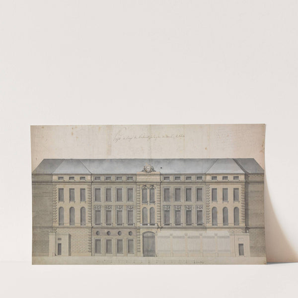 Elevation of the Façade of the Marché à la Volaille, Quai des Grands Augustins, Paris (18th century) by Célestin-Joseph Happe