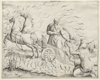 Elijah Ascends to Heaven (1547)