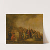 Elijah&#039;s sacrifice to the god Baal on Mount Carmel by Jacob Willemsz. de Wet