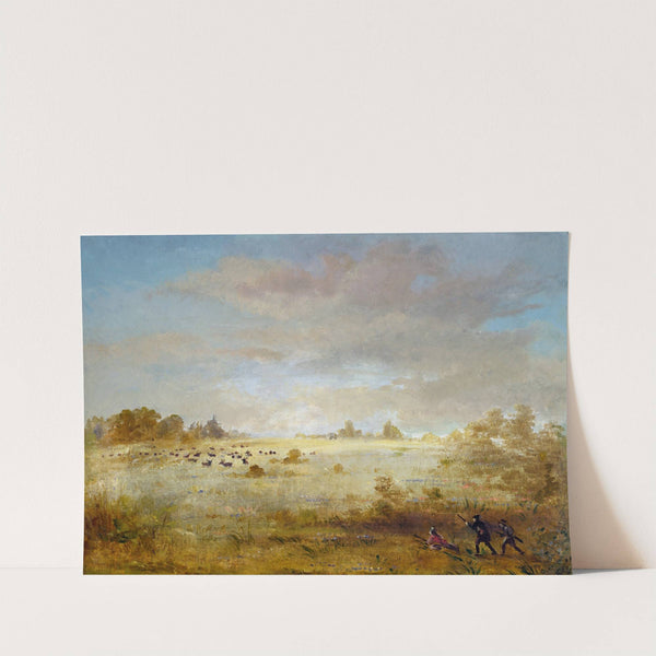 Elk Grazing on an Autumn Prairie by George Catlin