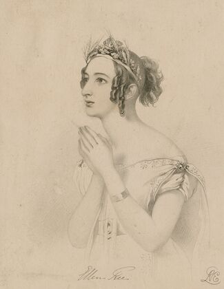 Ellen Tree as Clemanthe in Talfourd’s Ion, act 5, scene 2; ‘O, I do! …’ (1839)