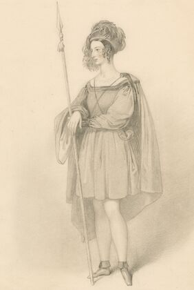 Ellen Tree as Rosalind in Shakespeare’s As you like it ‘Thou speak’st wiser than thou art ware of’ 2 (1838) — size preview