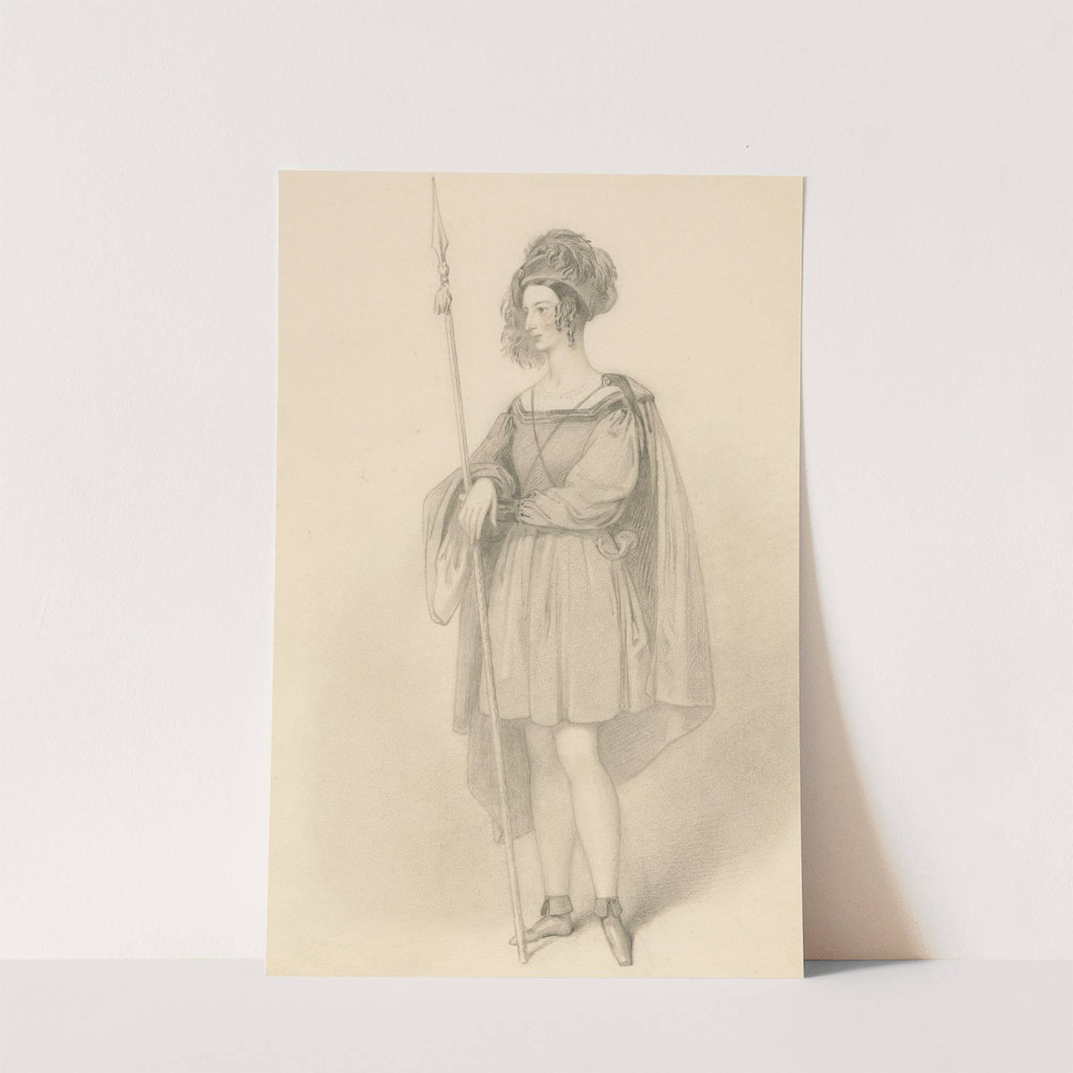 Ellen Tree as Rosalind in Shakespeare’s As you like it ‘Thou speak’st wiser than thou art ware of’ 2 (1838) by Richard James Lane