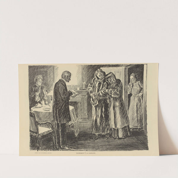 Elopement a la Gasoline (1900-1905) by Charles Dana Gibson