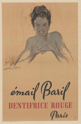Email Baril, dentifrice rouge, Paris (1943)