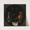 Emblematic Still Life with Flagon, Glass, Jug and Bridle (1614) by Johannes Torrentius