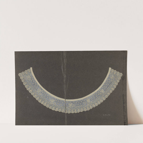 Embroidered Linen Collar by Edith Miller