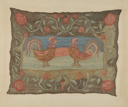 Embroidered Rug