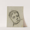 Emil Gauguin as a Child, Head on a Pillow by Paul Gauguin