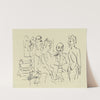Emil Nolde, Ada Nolde, Erich Heckel und Ernst Ludwig Kirchner bei der Vorbereitung eines Holzschnittes (1937) by Ernst Ludwig Kirchner